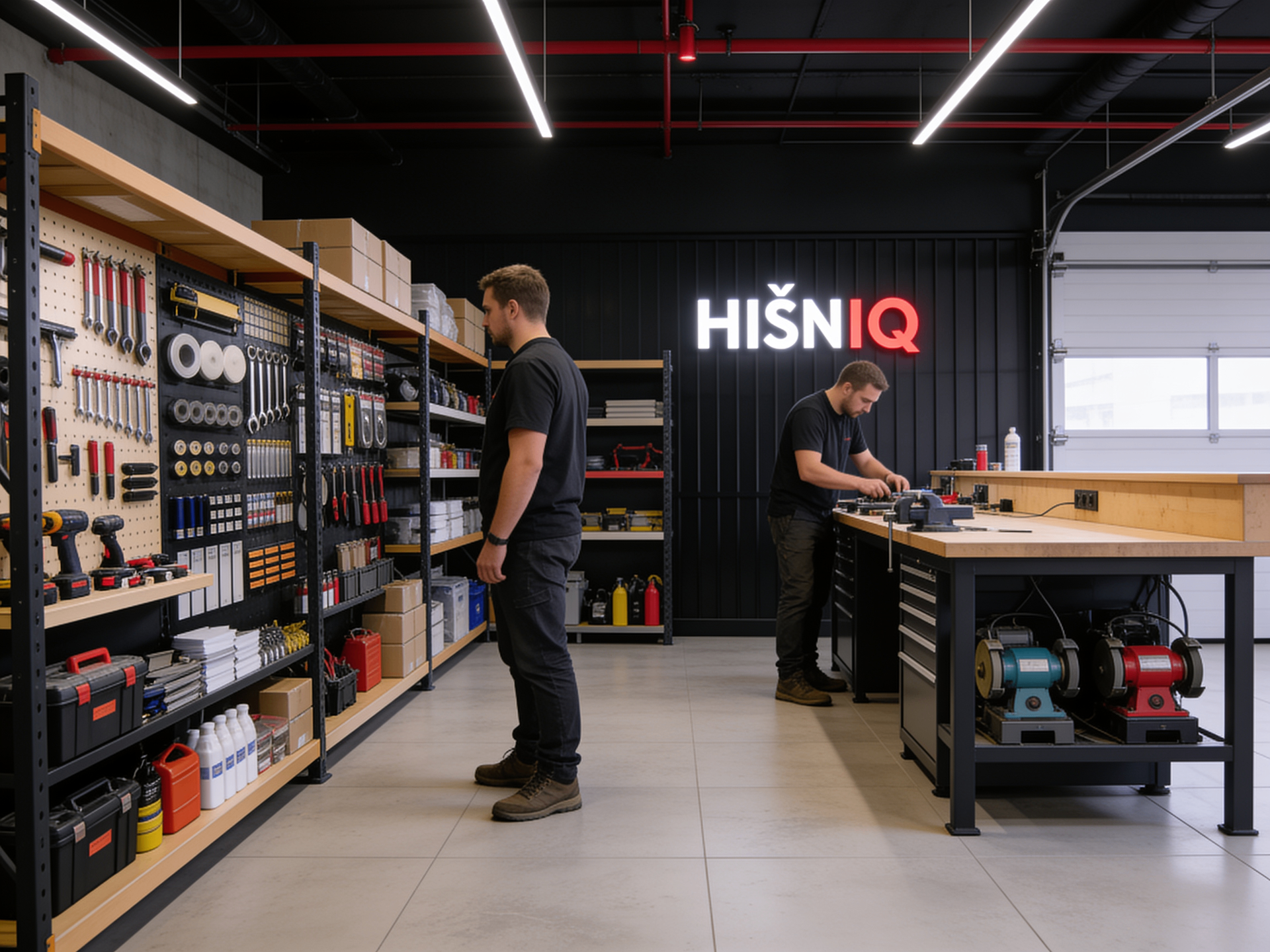 Skladišče orodja in materiala HIŠNIQ Partner HUB