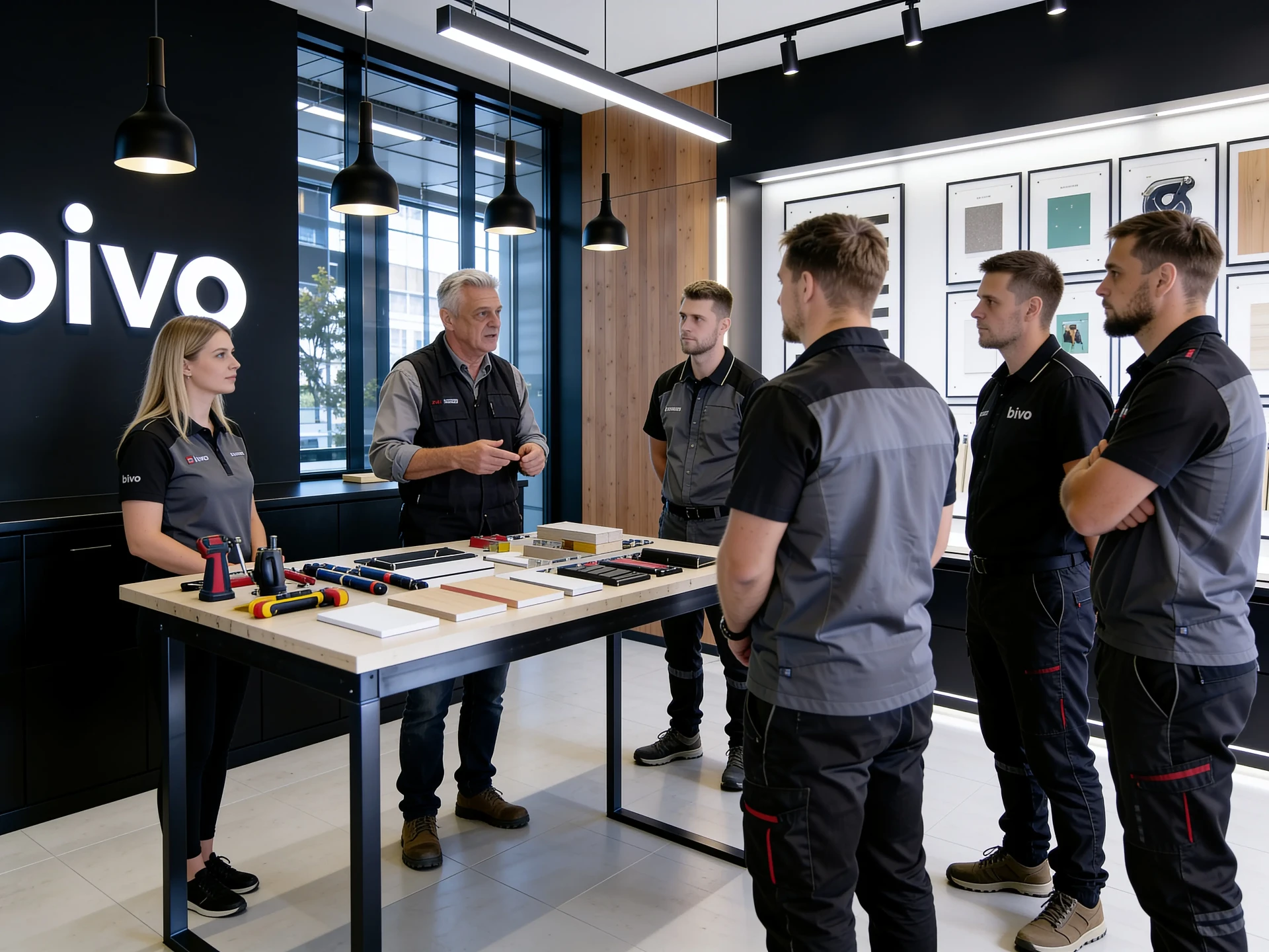 Mentor razlaga ekipi v BIVO Partner HUB-u