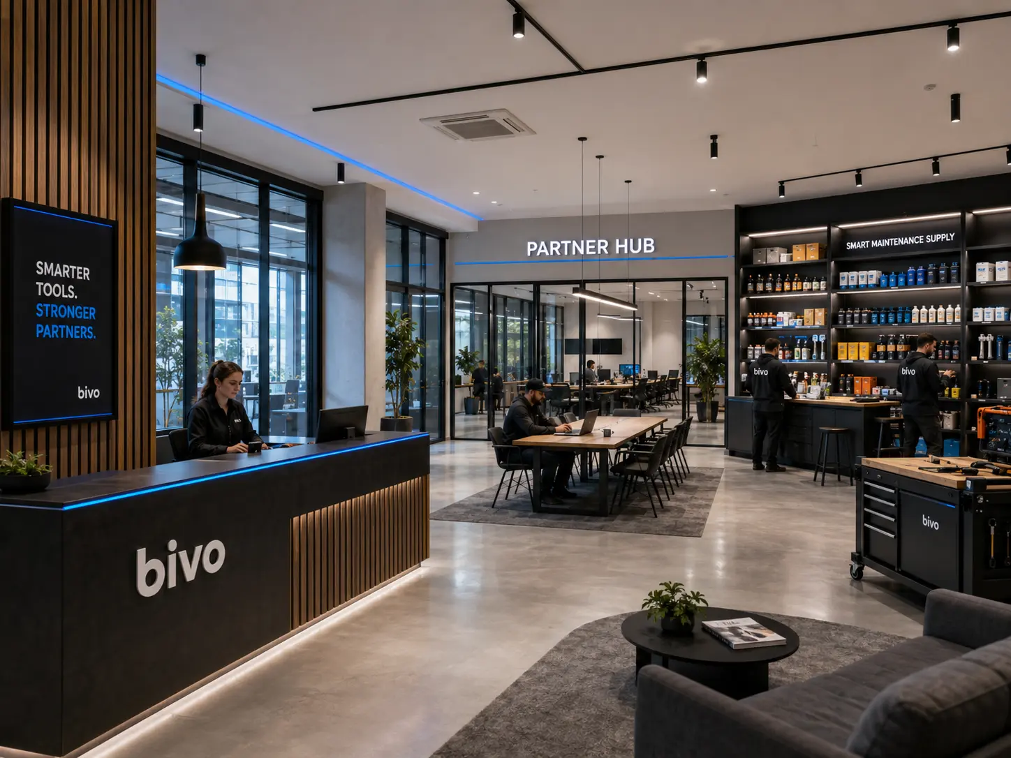 Pisarna in skupni prostor BIVO Partner HUB